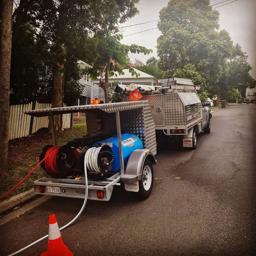 Plumber's Ute and Trailer — OTC Plumbing & Gas Pty Ltd In Brisbane , QLD